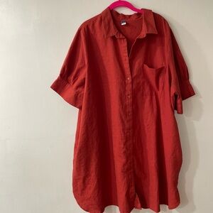 Old Navy Linen Dress 3x